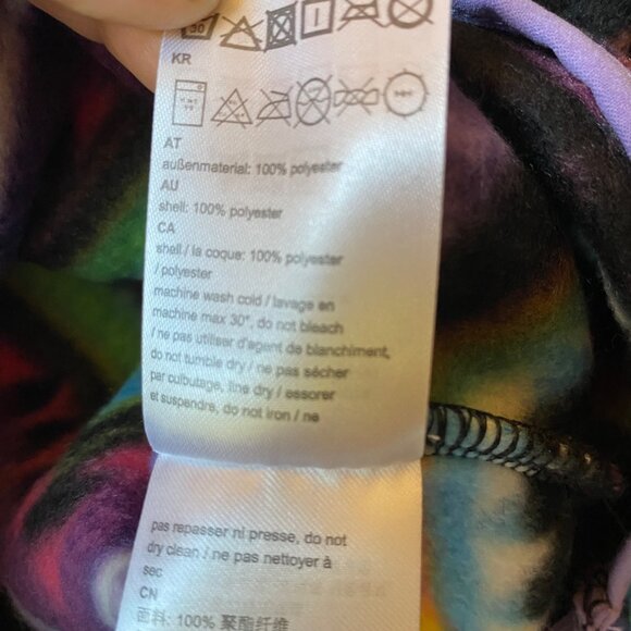 WeSC  Women M Mitch Zigzag Unisex 1/4 Zip Polar Fleece Pullover Multicolor - Picture 6 of 7